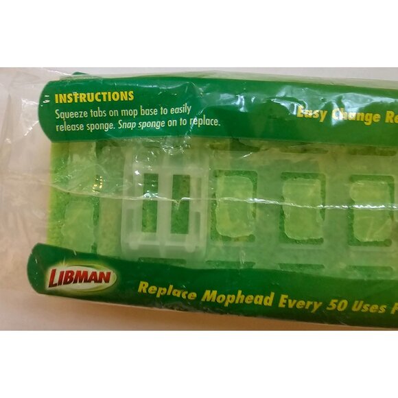 Libman Scrubster Mop Refill Easy Change Super Absorbent Cellulose Surface 1 ct - Picture 8 of 8